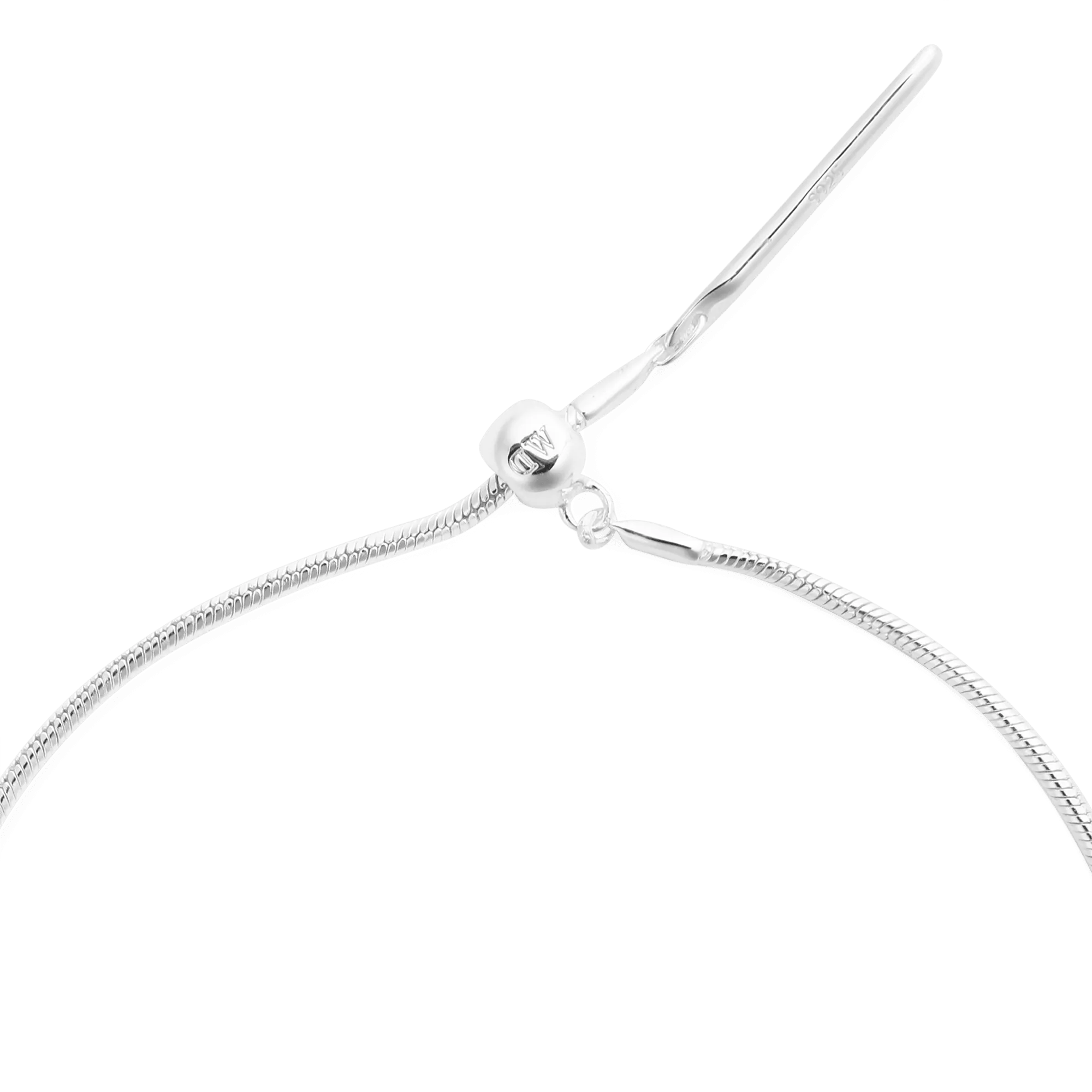 Charms Snake Bracelet Sterling Silver