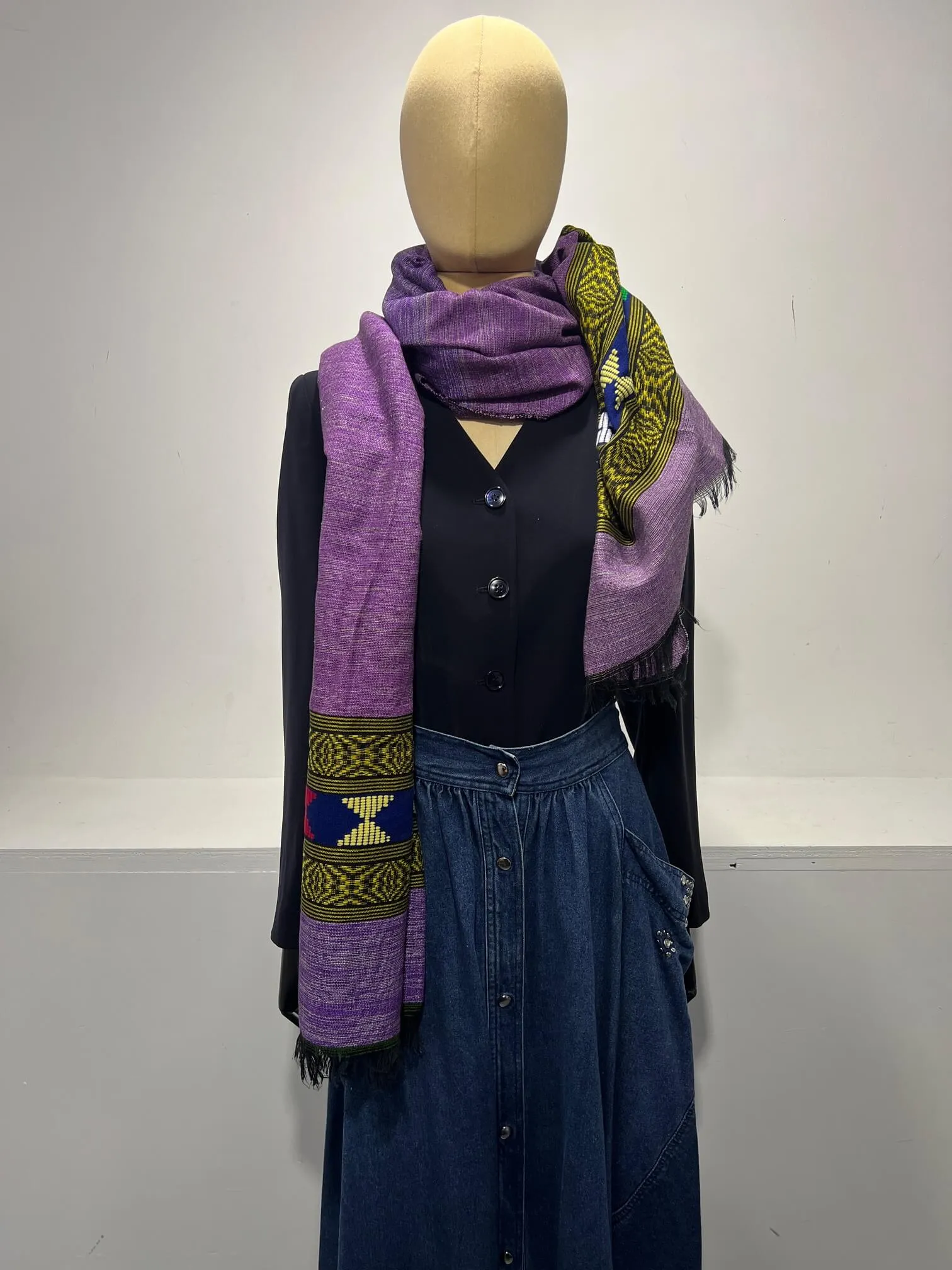 Cotton Shawl kleurig