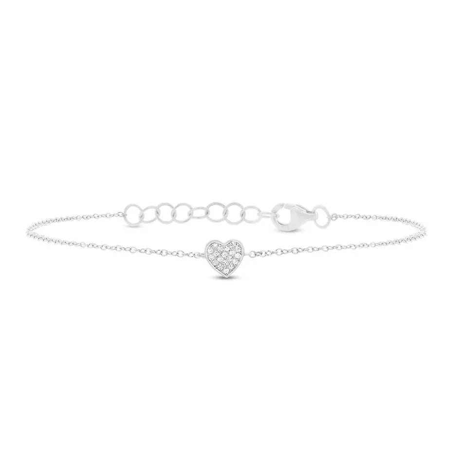 Diamond Heart Bracelet