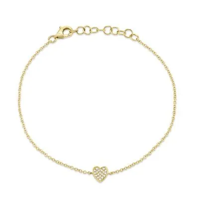 Diamond Heart Bracelet