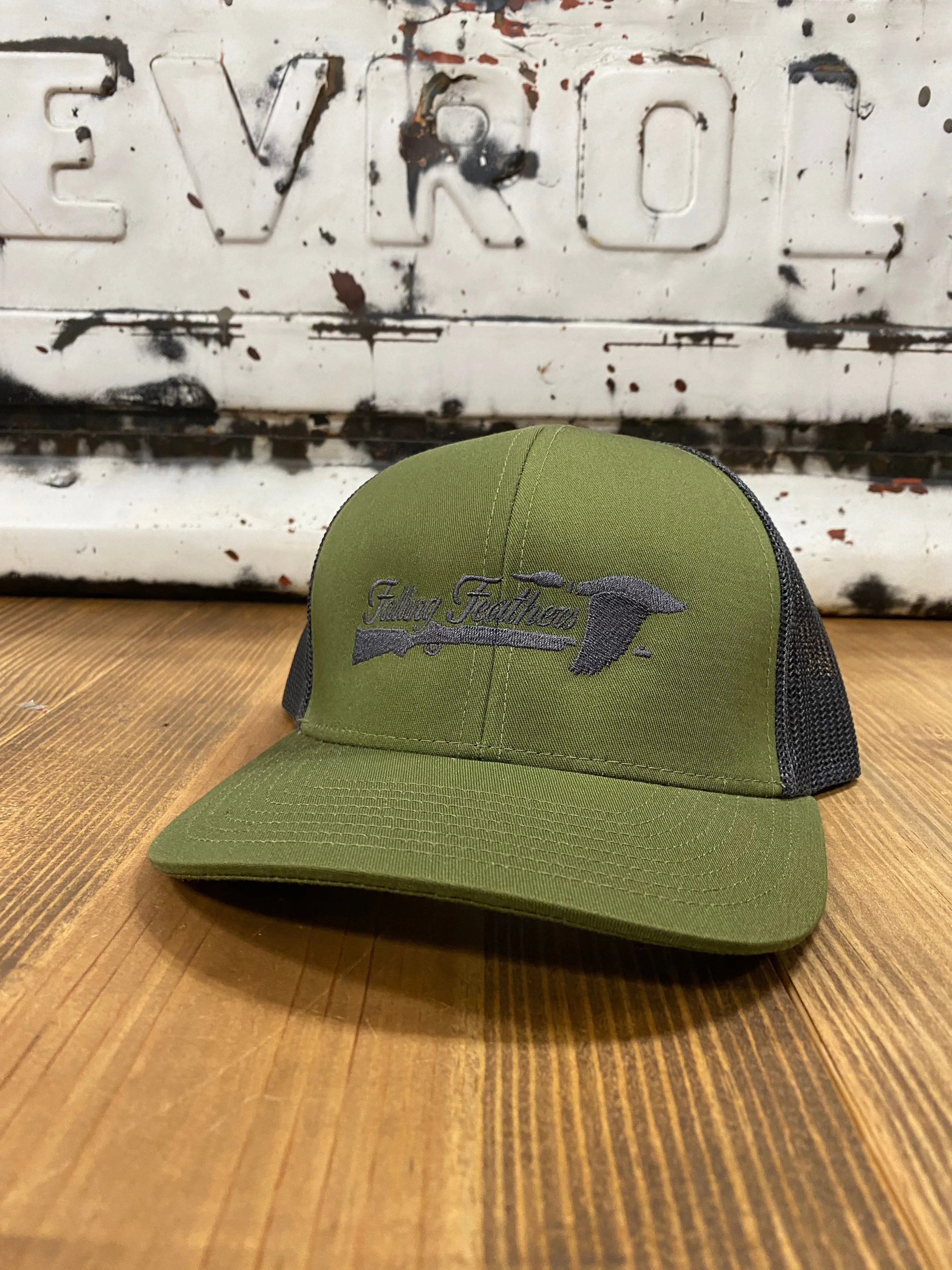 Falling Feathers Logo Trucker Cap