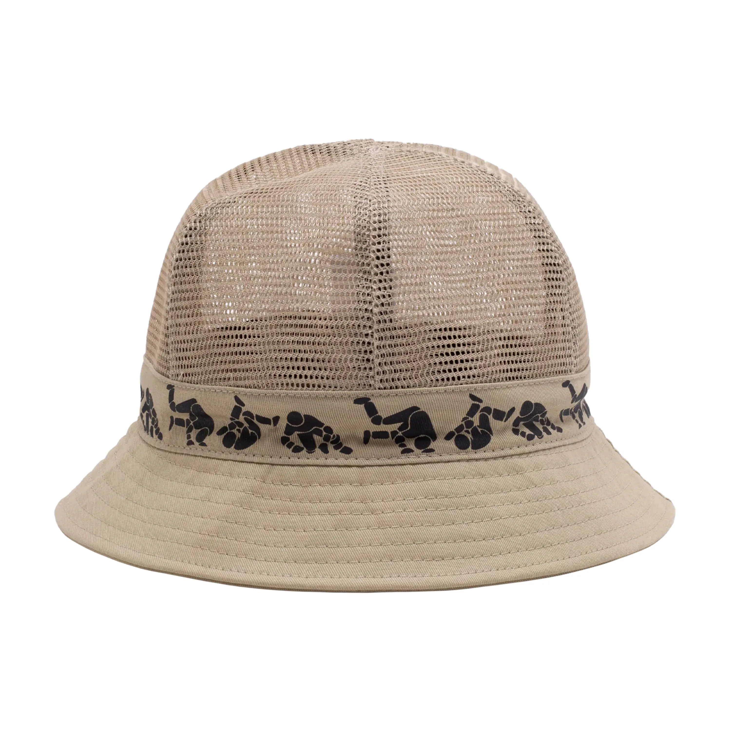 HOCKEY FALL GUY MESH BUCKET HAT TAN