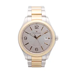 Maurice Lacroix Miros Date Watch Two-Tone Silver Dial 39mm Quartz (Preowned)