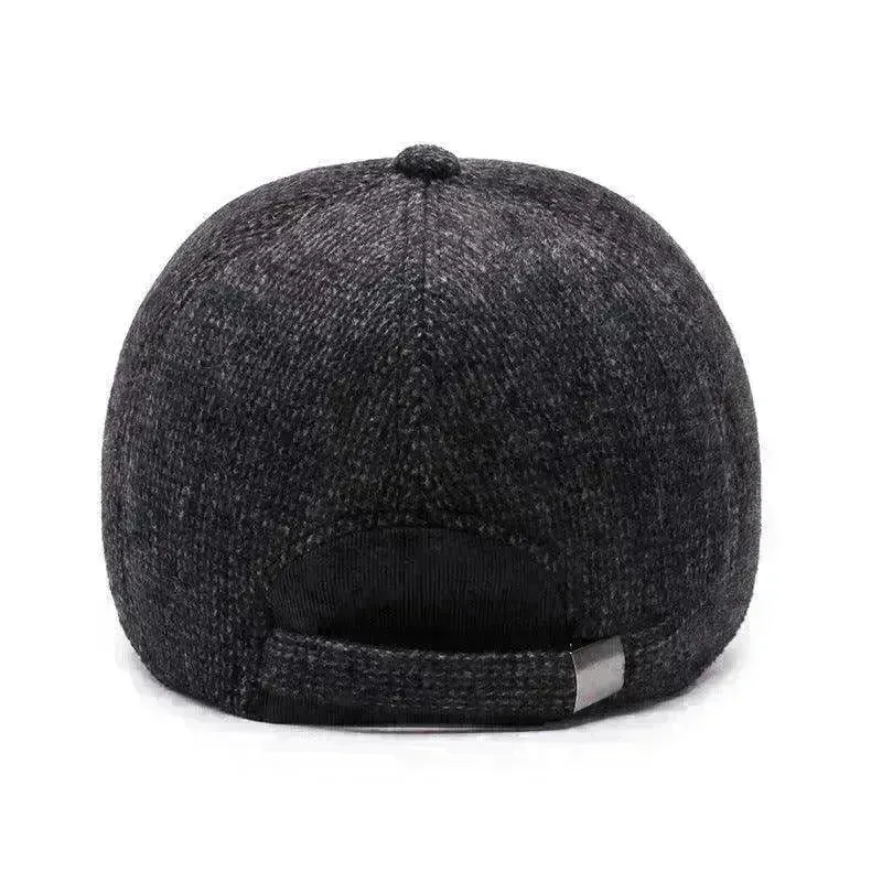 Men's Middle-aged And Elderly Woolen Baseball Caps
