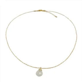 Nova Hanging Gemstone Necklace | Gold